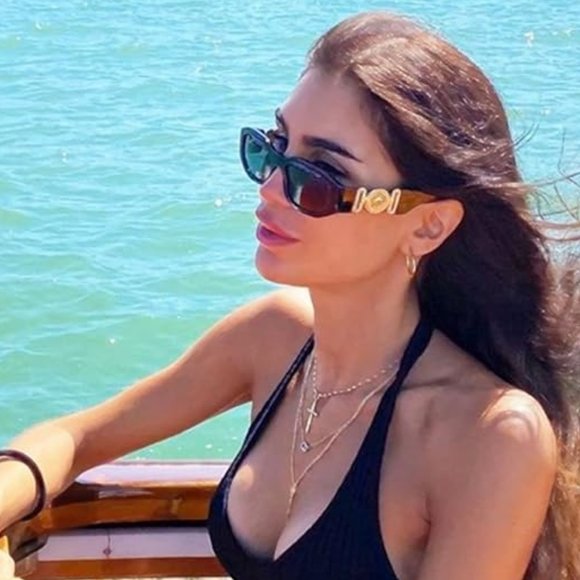 Retro trendy rectangle sunglasses main image 6